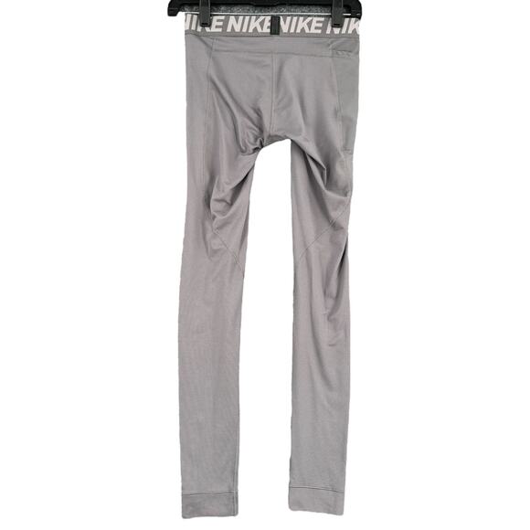 Nike Grey Dri Fit Utility Gunsmoke Base Layer Training Tights Mens Size Small - Picture 2 of 9